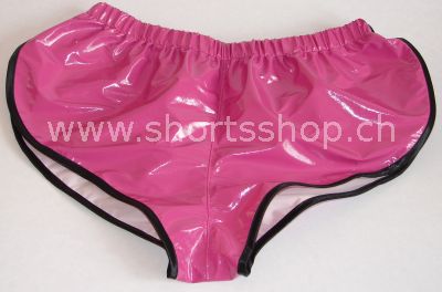 Lackshorts Andreas weinrot mit schwarzer Einfassung