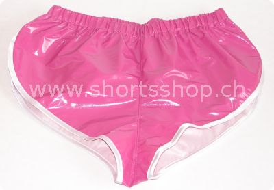 Lackshorts Andreas weinrot mit weisser Einfassung