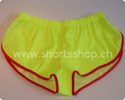 Andreas Shorts leuchtgelb aus Funktionsstoff