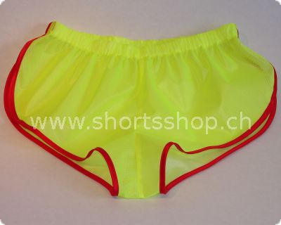 Andreas Shorts leuchtgelb aus Membranstoff