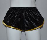 Nylon Shorts Dennys aus sehr leichtem, schwarzem Gewebe