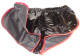 Lackshorts Andreas schwarz mit roter Einfassung