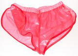 PVC-Shorts Andreas hellrot mit roter Einfassung PVC-Shorts Andreas hellrot mit roter Einfassung
