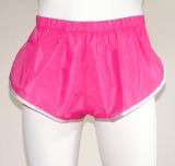 Nylon-Shorts Andreas pink mit silberfarbiger Einfassung