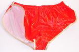 Lackshorts Andreas rot mit goldfarbiger Einfassung Lackshorts Andreas rot mit goldfarbiger Einfassung