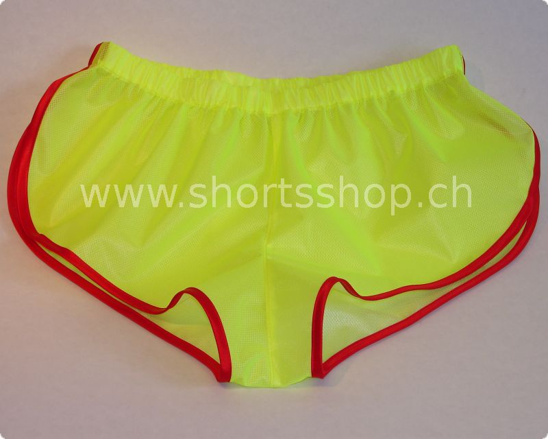 Andreas Shorts leuchtgelb aus Membranstoff