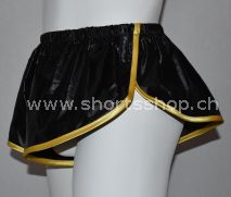 Nylon Shorts Dennys aus sehr leichtem, schwarzem Gewebe