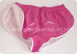 Lackshorts Andreas weinrot mit weisser Einfassung
