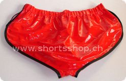 Lackshorts Andreas rot mit schwarzer Einfassung