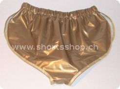 Lackshorts Andreas bronze mit goldfarbiger Einfassung
